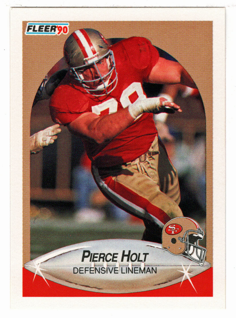 Pierce Holt RC - San Francisco 49ers (NFL Football Card) 1990 Fleer # 8 Mint