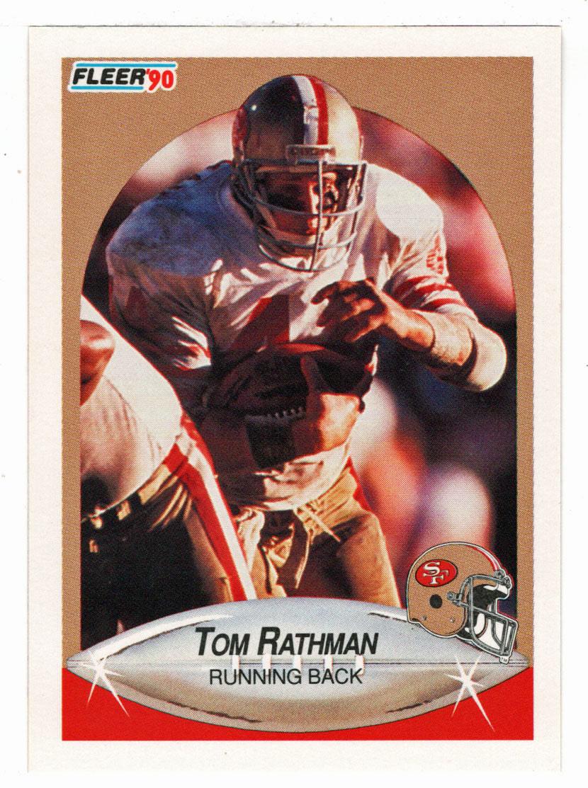 Tom Rathman - San Francisco 49ers (NFL Football Card) 1990 Fleer # 12 Mint