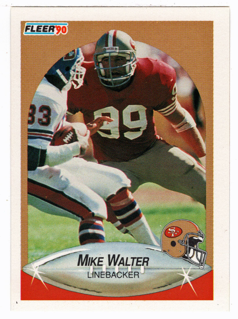 Michael Walter - San Francisco 49ers (NFL Football Card) 1990 Fleer # 16 Mint
