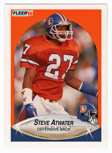 Steve Atwater - Denver Broncos (NFL Football Card) 1990 Fleer # 18 Mint