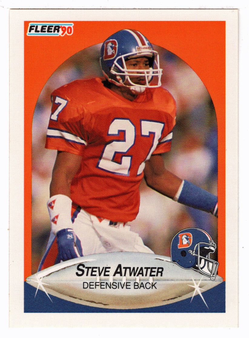 Steve Atwater - Denver Broncos (NFL Football Card) 1990 Fleer # 18 Mint