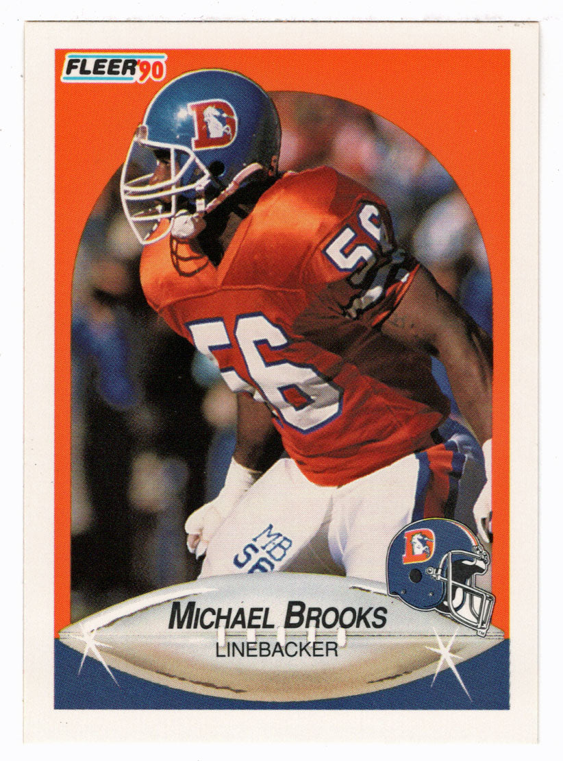 Michael Brooks RC - Denver Broncos (NFL Football Card) 1990 Fleer # 20 Mint