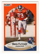 Simon Fletcher - Denver Broncos (NFL Football Card) 1990 Fleer # 22 Mint
