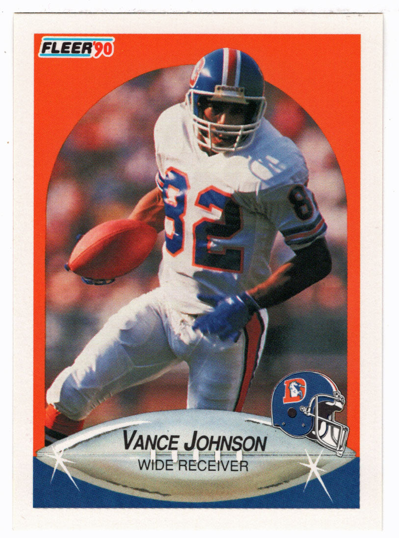 Vance Johnson - Denver Broncos (NFL Football Card) 1990 Fleer # 25 Mint