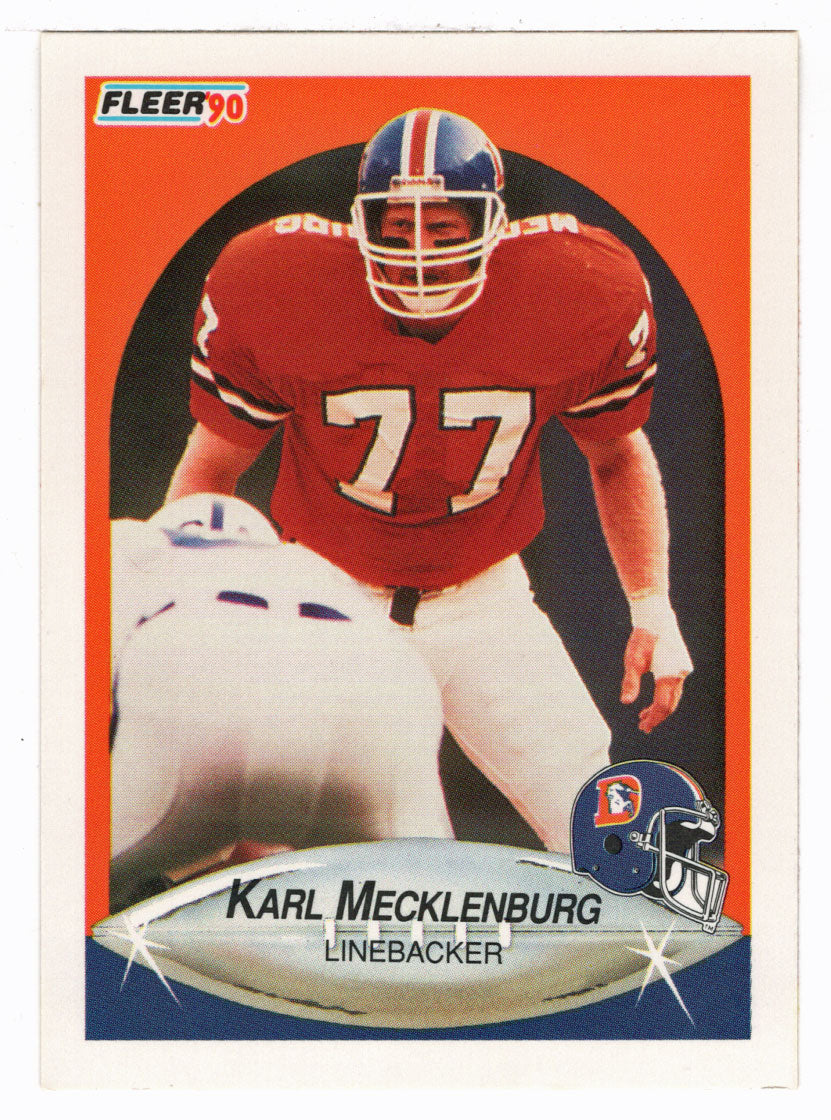 Karl Mecklenburg - Denver Broncos (NFL Football Card) 1990 Fleer