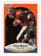 Orson Mobley RC - Denver Broncos (NFL Football Card) 1990 Fleer # 29 Mint