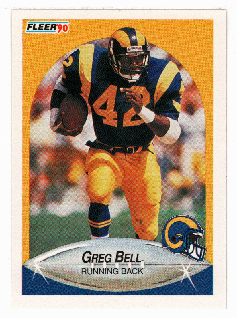 Greg Bell - Los Angeles Rams (NFL Football Card) 1990 Fleer # 34 Mint