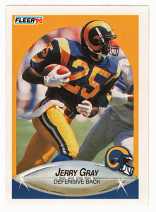 Jerry Gray - Los Angeles Rams (NFL Football Card) 1990 Fleer # 37 Mint