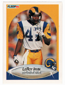 LeRoy Irvin - Los Angeles Rams (NFL Football Card) 1990 Fleer # 40