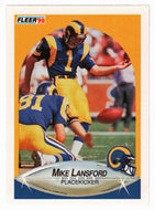 Mike Lansford - Los Angeles Rams (NFL Football Card) 1990 Fleer # 41 Mint