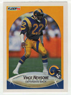 Vince Newsome RC - Los Angeles Rams (NFL Football Card) 1990 Fleer # 44 Mint