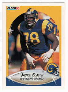 Jackie Slater - Los Angeles Rams (NFL Football Card) 1990 Fleer # 45 Mint