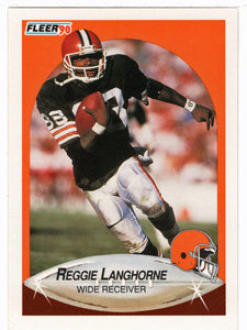 Reggie Langhorne - Cleveland Browns (NFL Football Card) 1990 Fleer # 52 Mint