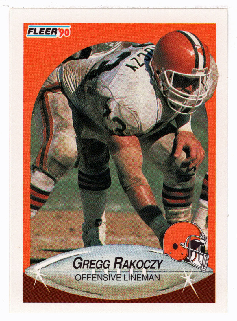 Gregg Rakoczy RC - Cleveland Browns (NFL Football Card) 1990 Fleer # 57 Mint