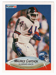 Maurice Carthon - New York Giants (NFL Football Card) 1990 Fleer # 65 Mint