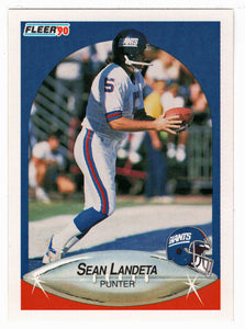Sean Landeta - New York Giants (NFL Football Card) 1990 Fleer # 70 Mint