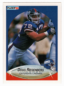 Doug Riesenberg RC - New York Giants (NFL Football Card) 1990 Fleer # 75 Mint