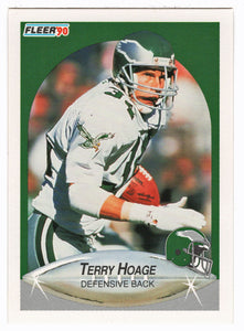 Terry Hoage RC - Philadelphia Eagles (NFL Football Card) 1990 Fleer # 85 Mint