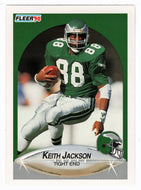 Keith Jackson - Philadelphia Eagles (NFL Football Card) 1990 Fleer # 86 Mint