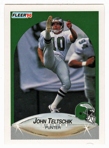 John Teltschik - Philadelphia Eagles (NFL Football Card) 1990 Fleer # 91 Mint