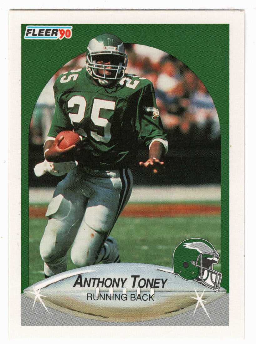 Anthony Toney - Philadelphia Eagles (NFL Football Card) 1990 Fleer # 92 Mint