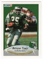 Anthony Toney - Philadelphia Eagles (NFL Football Card) 1990 Fleer # 92 Mint