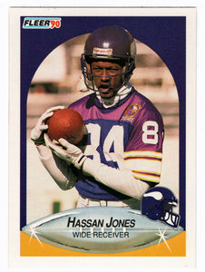 Hassan Jones - Minnesota Vikings (NFL Football Card) 1990 Fleer # 100 Mint
