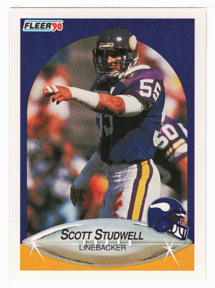 Scott Studwell - Minnesota Vikings (NFL Football Card) 1990 Fleer # 106 Mint