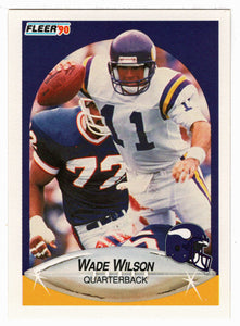 Wade Wilson - Minnesota Vikings (NFL Football Card) 1990 Fleer # 108 Mint