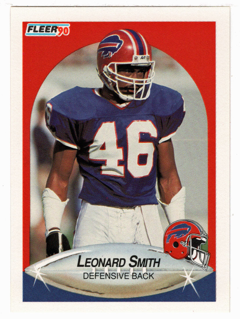 Leonard Smith - Buffalo Bills (NFL Football Card) 1990 Fleer # 122 Mint