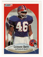 Leonard Smith - Buffalo Bills (NFL Football Card) 1990 Fleer # 122 Mint