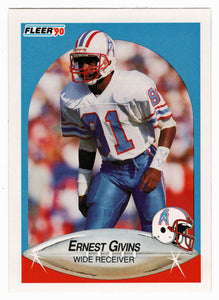 Ernest Givins - Houston Oilers (NFL Football Card) 1990 Fleer # 127 Mint