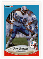 John Grimsley - Houston Oilers (NFL Football Card) 1990 Fleer # 128 Mint