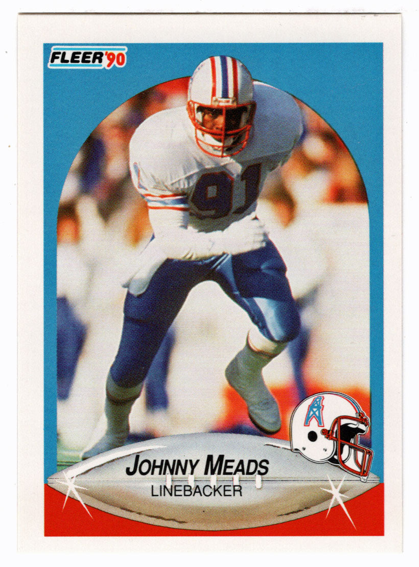 Johnny Meads - Houston Oilers (NFL Football Card) 1990 Fleer # 132 Mint