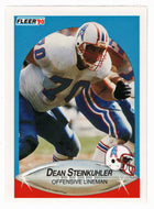 Dean Steinkuhler - Houston Oilers (NFL Football Card) 1990 Fleer # 136 Mint