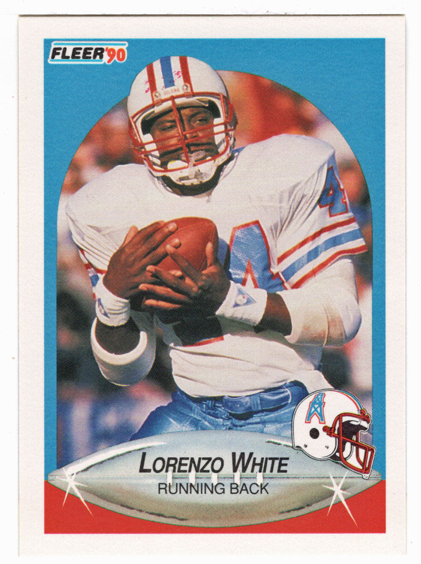 Lorenzo White - Houston Oilers (NFL Football Card) 1990 Fleer # 137 Mint