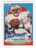 Lorenzo White - Houston Oilers (NFL Football Card) 1990 Fleer # 137 Mint
