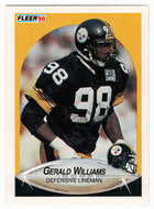 Gerald Williams RC - Pittsburgh Steelers (NFL Football Card) 1990 Fleer # 150 Mint