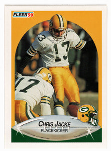 Chris Jacke - Green Bay Packers (NFL Football Card) 1990 Fleer # 173 Mint