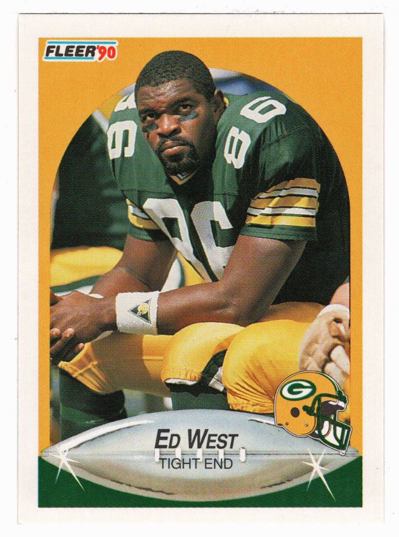 Ed West RC - Green Bay Packers (NFL Football Card) 1990 Fleer # 181 Mint