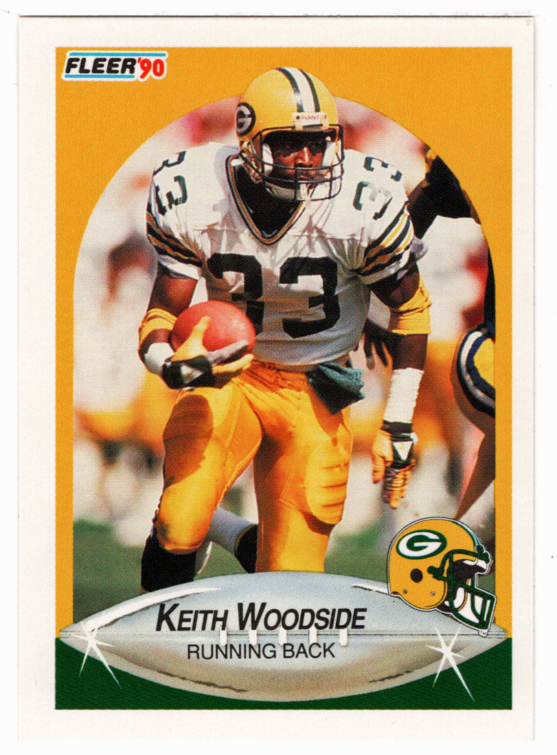 Keith Woodside - Green Bay Packers (NFL Football Card) 1990 Fleer # 182 Mint