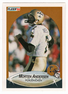 Morten Andersen - New Orleans Saints (NFL Football Card) 1990 Fleer # 183 Mint
