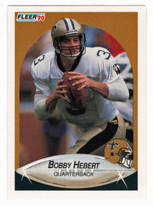 Bobby Hebert - New Orleans Saints (NFL Football Card) 1990 Fleer # 187 Mint