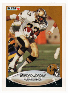 Buford Jordan - New Orleans Saints (NFL Football Card) 1990 Fleer # 191 Mint