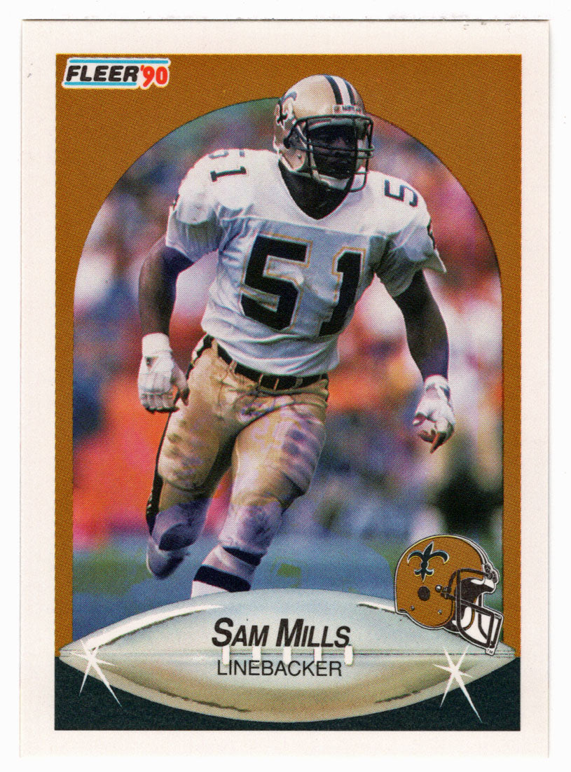 Sam Mills - New Orleans Saints (NFL Football Card) 1990 Fleer # 194 Mint