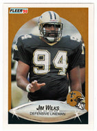 Jim Wilks - New Orleans Saints (NFL Football Card) 1990 Fleer # 196 Mint