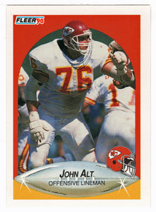 John Alt RC - Kansas City Chiefs (NFL Football Card) 1990 Fleer # 197 Mint