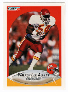 Walker Lee Ashley RC - Kansas City Chiefs (NFL Football Card) 1990 Fleer # 198 Mint