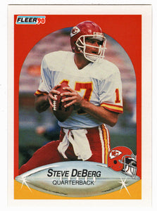 Steve DeBerg - Kansas City Chiefs (NFL Football Card) 1990 Fleer # 199 Mint