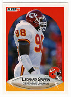 Leonard Griffin RC - Kansas City Chiefs (NFL Football Card) 1990 Fleer # 200 Mint
